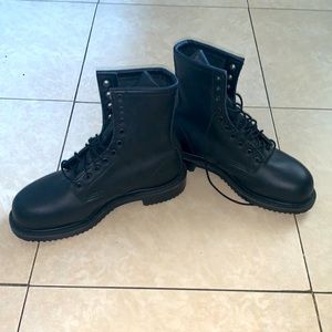 NWOT Black Red Wing boots